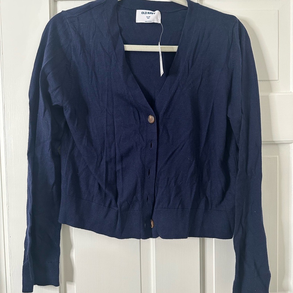 Old Navy Deep Blue Knit Cardigan